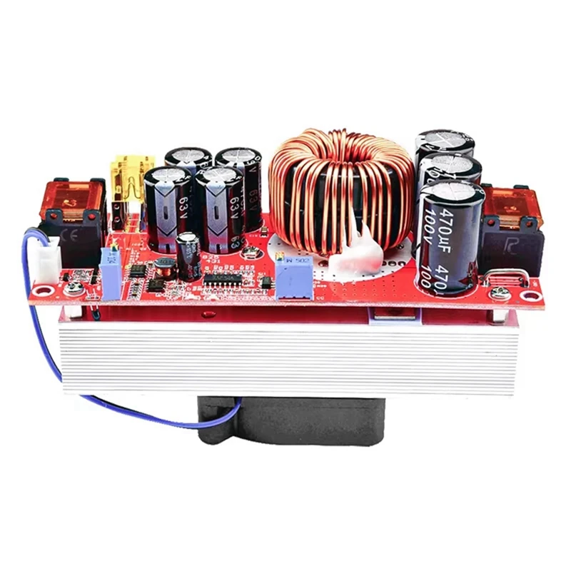 1500W Upgrade 1800W Module DC-DC Boost Constant Voltage Constant Current Adjustable Power Supply 12-60V To 12-90V Module