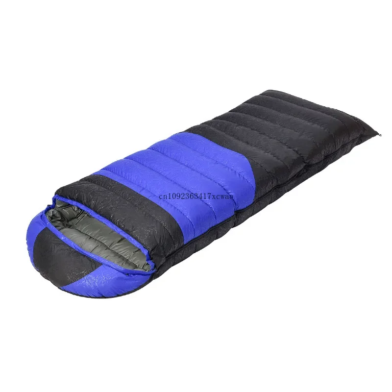 Down Sleeping Bag Adult Outdoor Camping Adult Autumn and Winter Thickened Cold-proof Four-season Universal Down Cotton Lunch