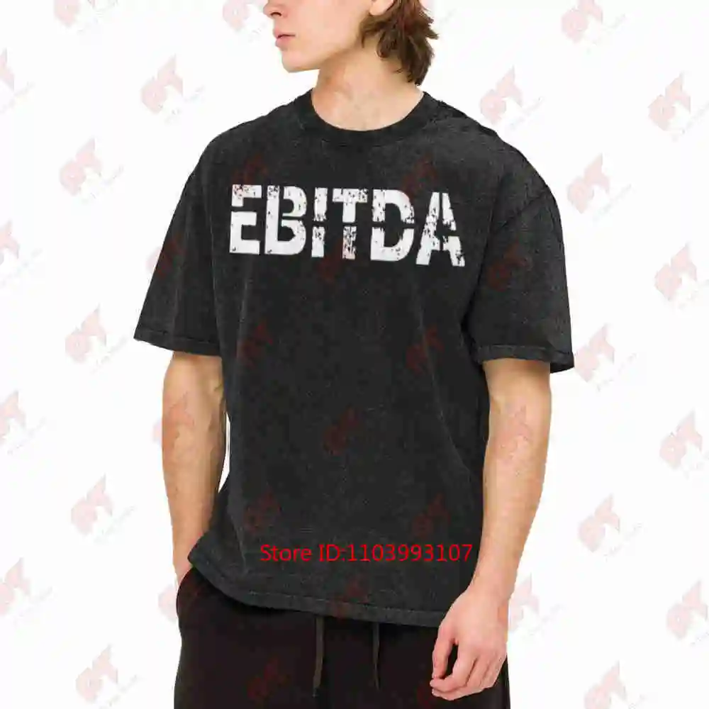 EBITDA Financial Accounting Investor Vintage Washed Tee Pure Cotton T-Shirt