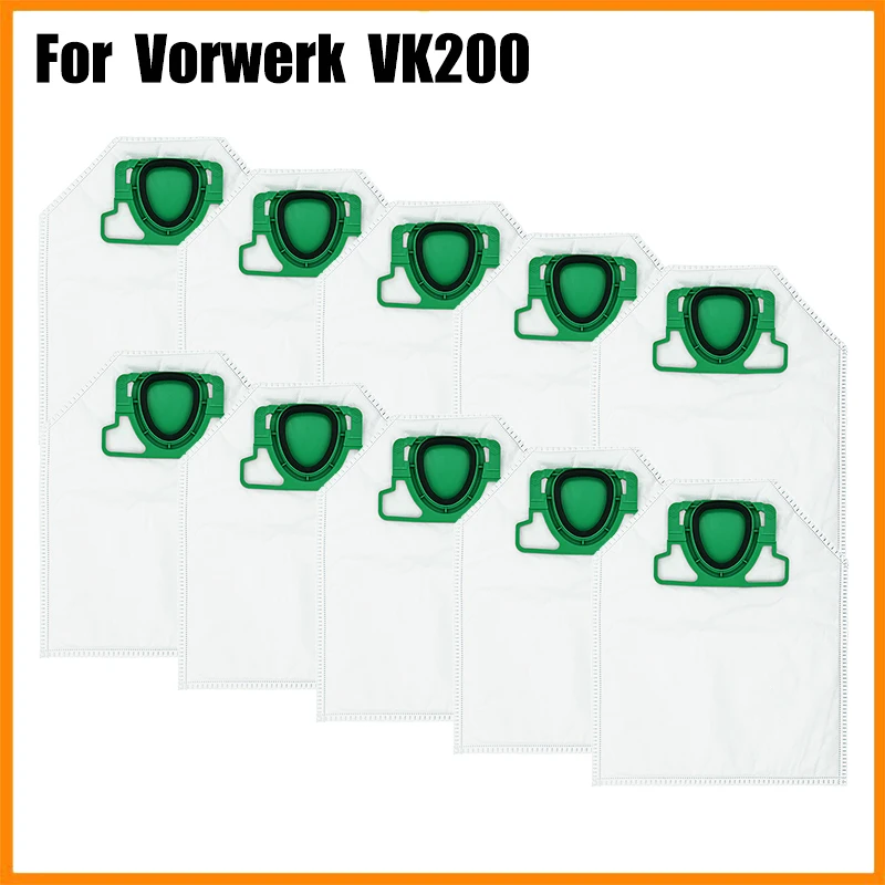 2/4/6/8 PCS Suitable for Vorwerk Kobold VK 200 vacuum cleaner accessories FP200 filter bags  replacement filter VK200 dust bags
