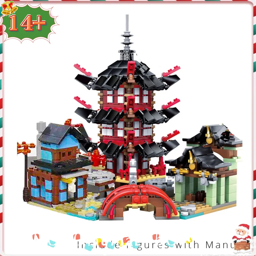 

2026 New 70751 Temple Compatible 06022 Building Blocks 2028PCS Building Blocks Set Gift Christmas Halloween Birthday Gift