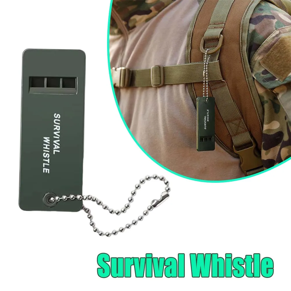 ارتفاع الملعب بصوت عال صفارة إنقاذ الثلاثي التردد صافرة السلامة في حالات الطوارئ في الهواء الطلق زلزال المشي لمسافات طويلة التخييم معدات الإنقاذ