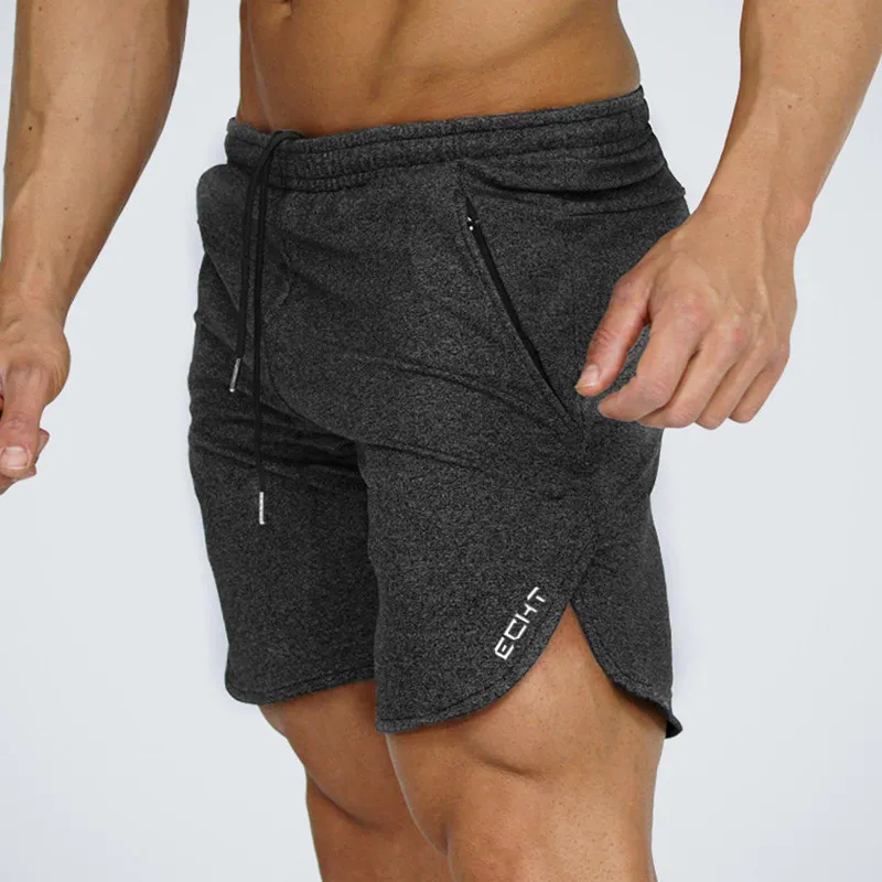 Summer Casual Shorts Cotton Men Gym Fitness Bodybuilding Workout Bermuda Male Calf-Length Short Pants Running Bottoms Sportswear