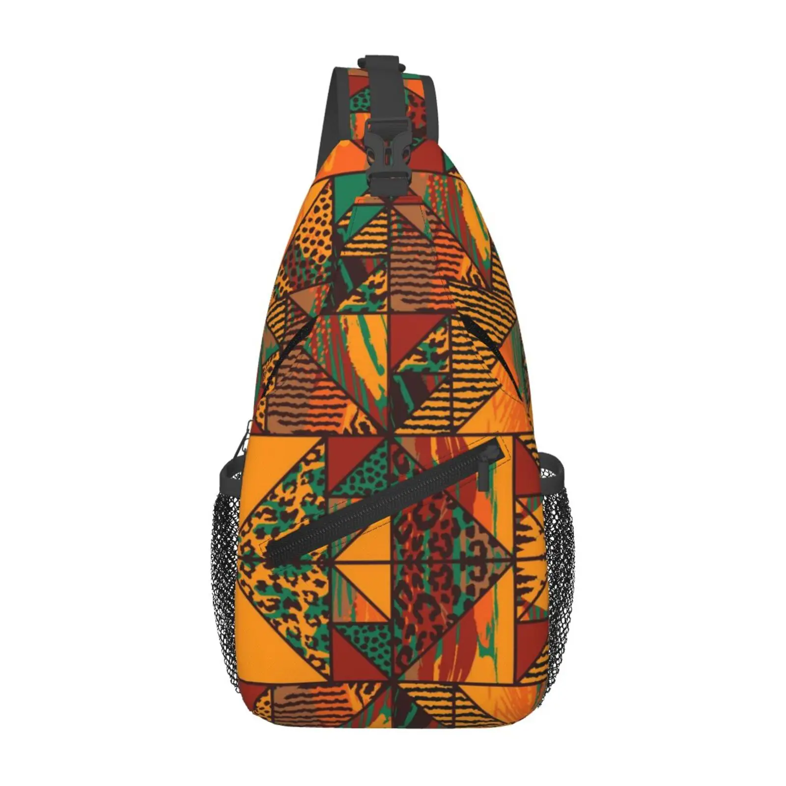 African Nation Pattern Print Shoulder Backpack Women Men Fashion Shoulder Chest Bags for For Traveling Hiking Sling Bag - view 3