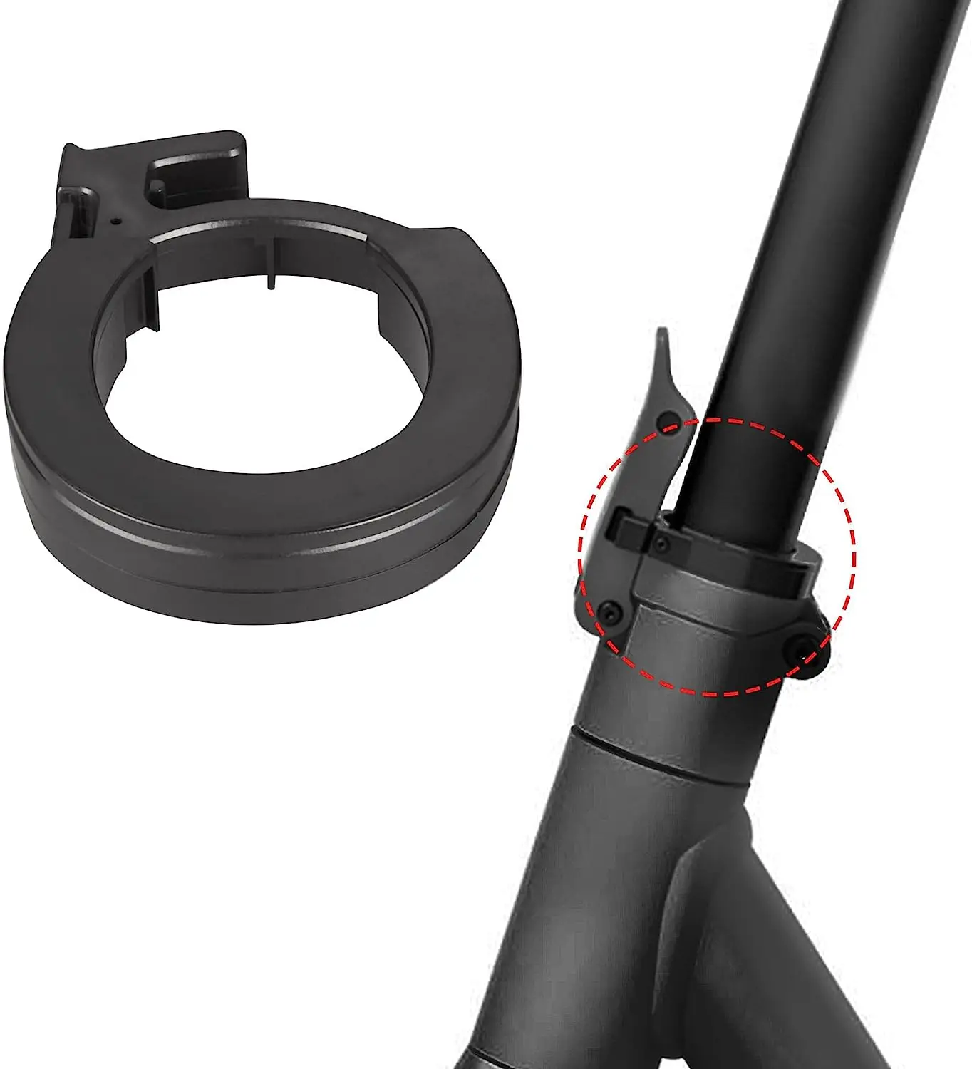 Folding Guard Ring for Ninebot MAX G30 Smart Electric Scooter Front Tube Insurance Circle Bottom Circle Kickscooter Parts