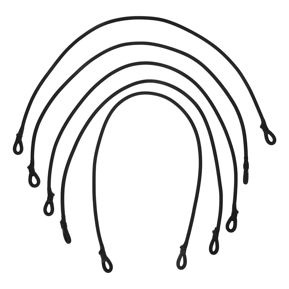 

5pcs Durable Trampoline Bungee Rope with Loop Ring High Elasticity Net Lacing Cord for Outdoor Trampolines Secure Tension Band