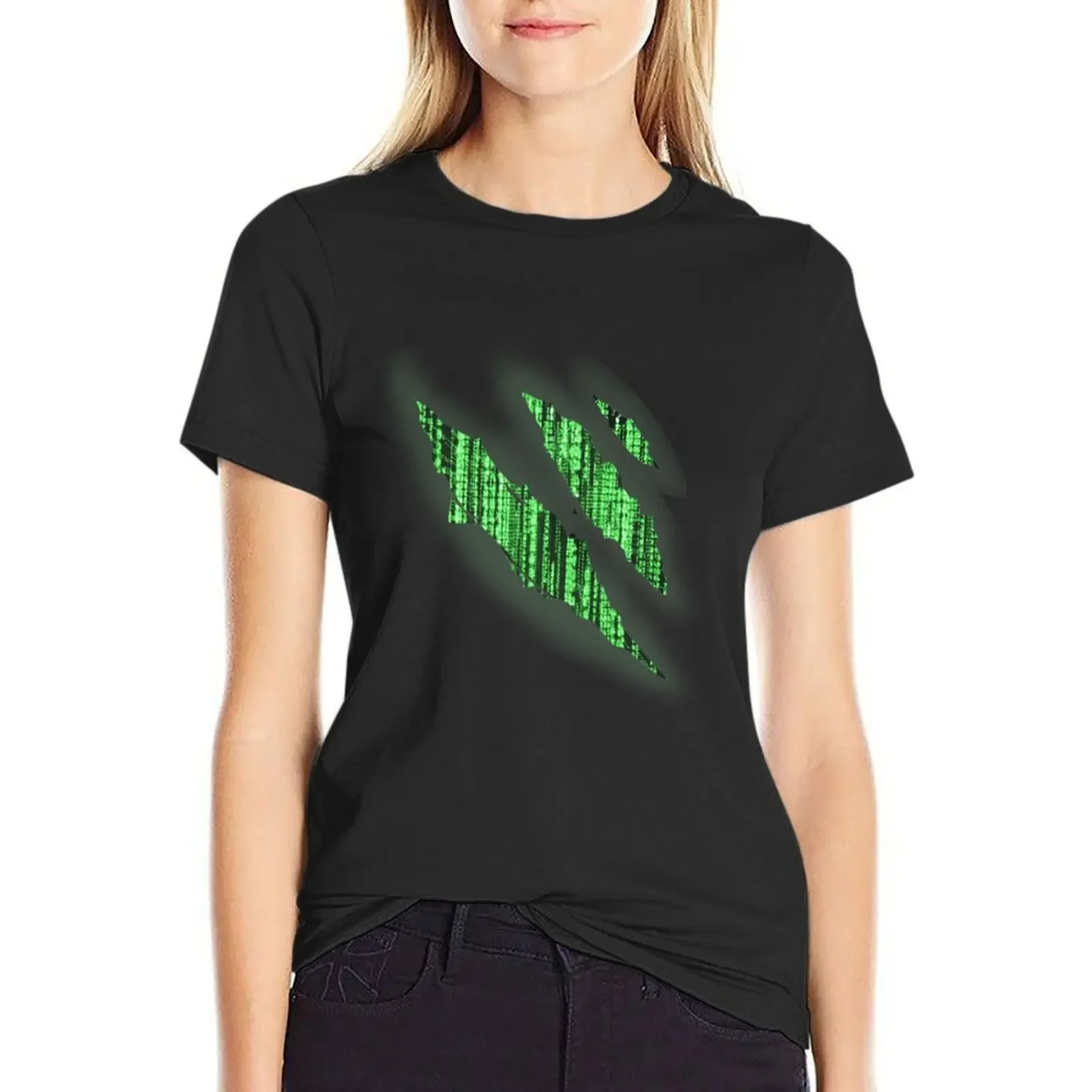 i bleed the matrix T-Shirt Female clothing Short sleeve tee plus size tops Women's t-shirt