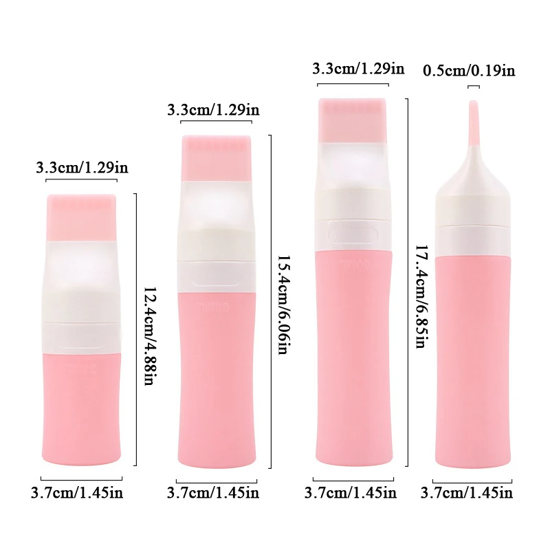 Hair Dye Applicator Bottles Plastic Dyeing Shampoo Bottle Oil Comb Brush Styling Tool Hair Coloring Hair Tools 38/60/80ml