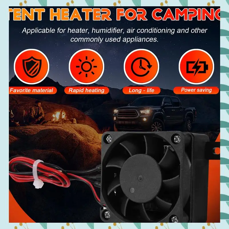 

A71P Air Heater Fan For Small Room Space Car Heater Portable Fan Heaters (12V 100W)