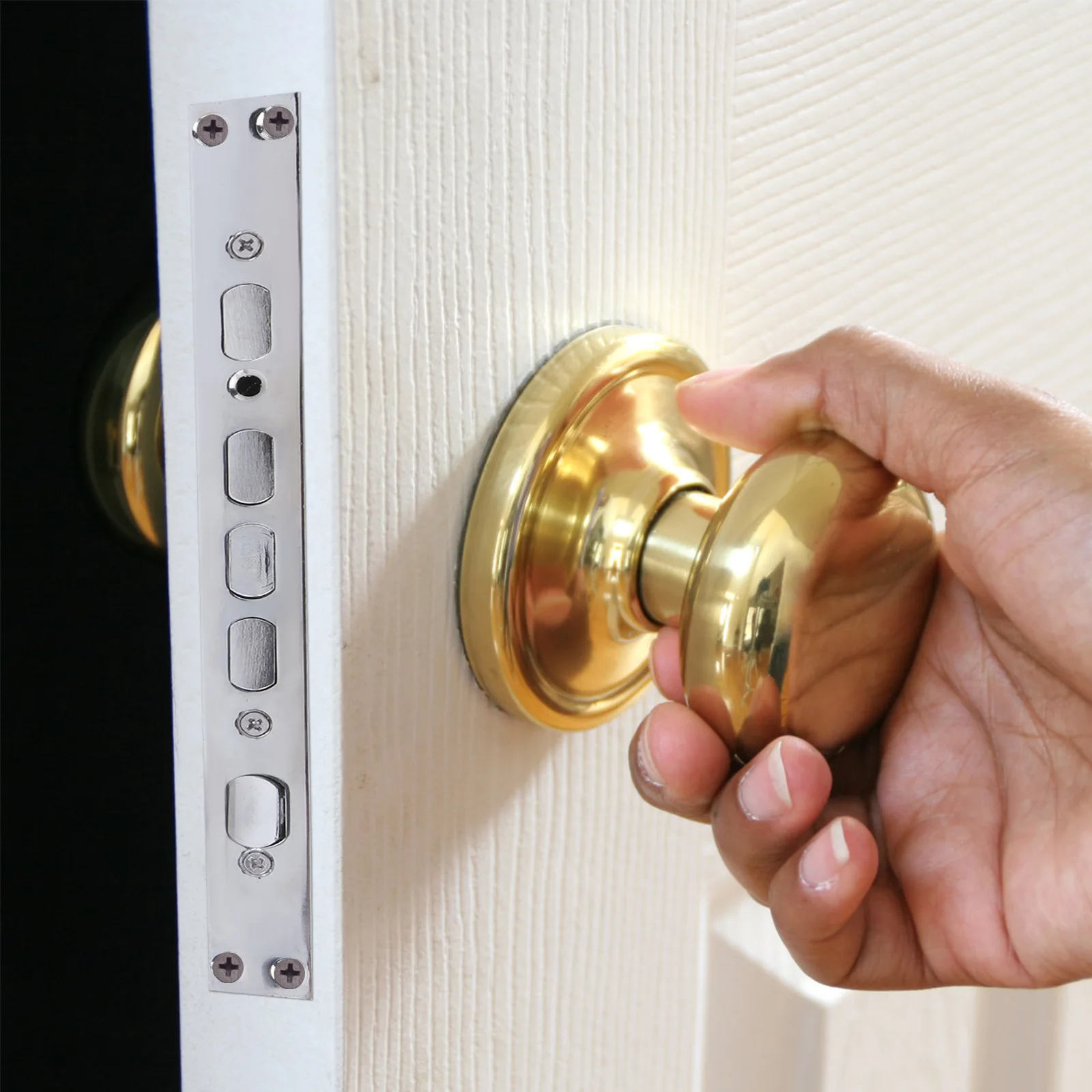 

1Pcs Anti-Theft Door Lock Alloy Durable Single Double Door Accessory Mechanical Vintage Lock Body