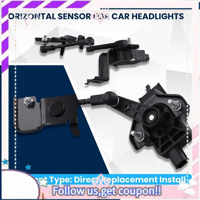 

Easy To Use 1Pair Car Front Headlight Level Sensor Bracket FR3Z-3C097-B FR3Z-3C097-A For Ford Mustang 2015-2019 Body Height Sens