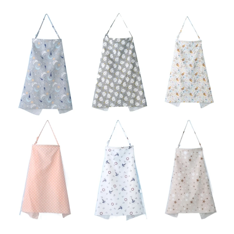 

Breast Feeding Coverall Nursing Cover Breathable Muslin Nursing Cover Apron