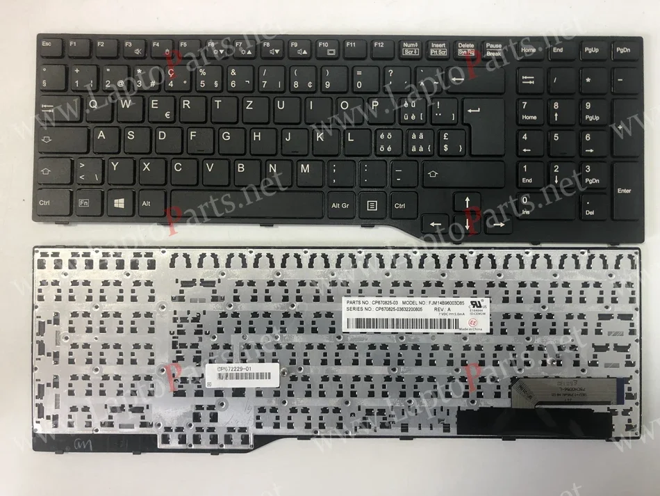 Swiss Backlit and NoBacklit Laptop Keyboard For Fujistu E754 Lifebook E753 E756 E554 E556 CELSIUS H730 H760 H77 Series SW Layout