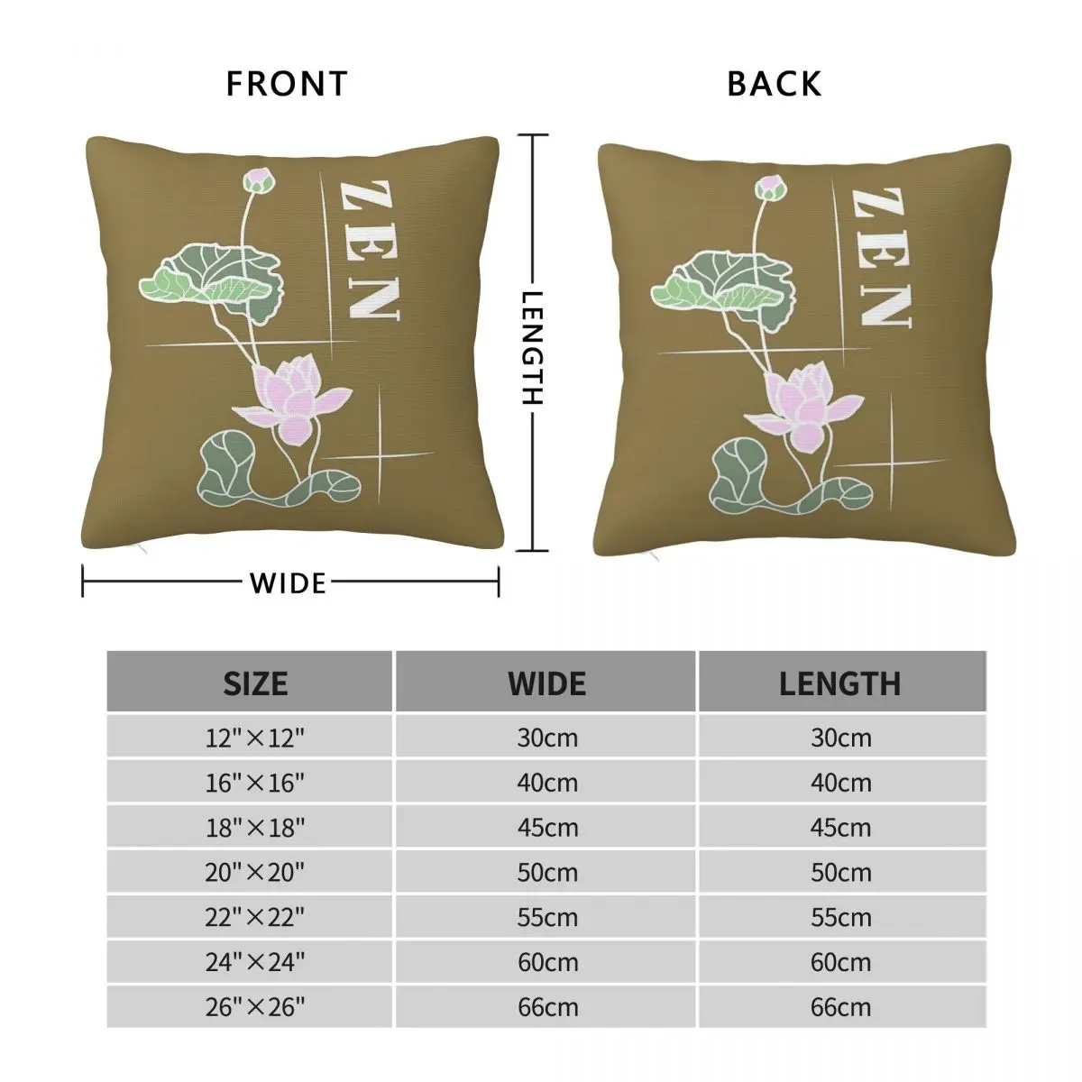 Zen Meditation Chakra Square Pillowcase Polyester Linen Velvet Creative Zip Decor Pillow Case Car Cushion Cover