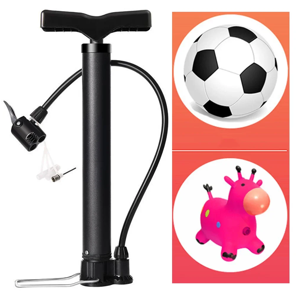 Bicycle Pedal Pump High Pressure Inflator City Bikes Motorcycles Mountain And Road Bikes Air Mattresses Soccer Balls