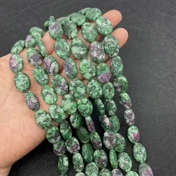 AAAA+ 13X18mm Natural Oval Shape Epidote Zoisite Stone Beads For DIY necklace bracelet jewelry making 15.5