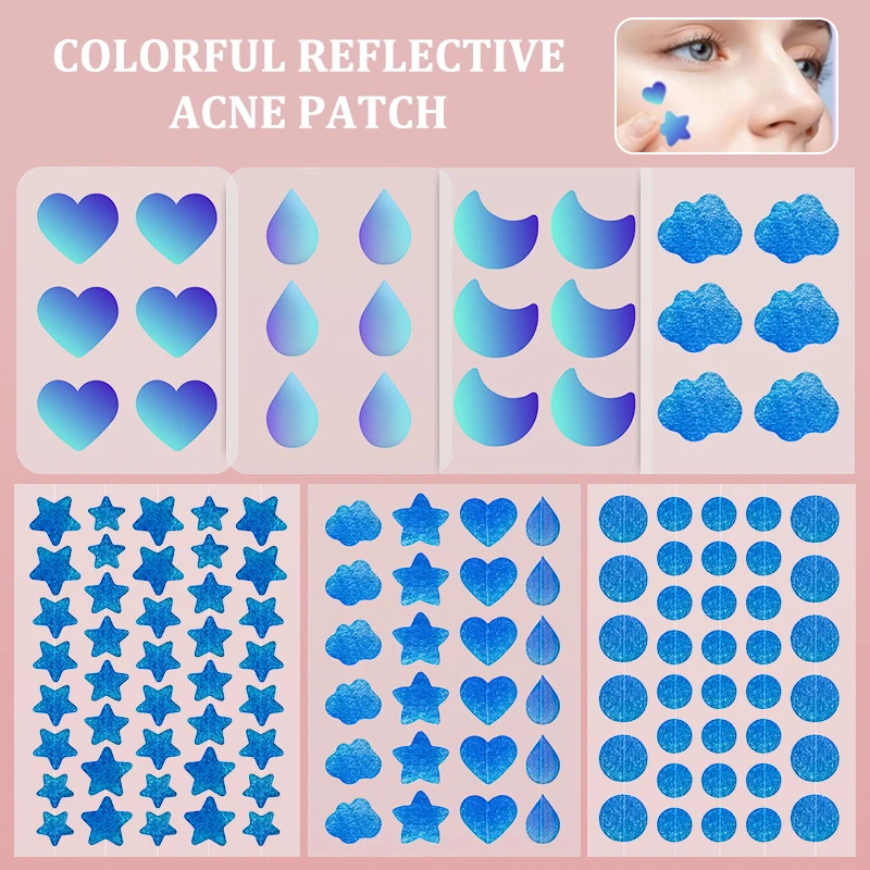 Star Pimple Patch Acne Colorful Invisible Acne Removal Skin Care Stickers Y2K Originality Concealer Face Spot Beauty Makeup Tool