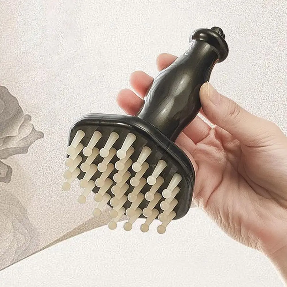 

Magnetic Meridian Scraping Massage Brush 33 Beef Tendons Whole Body Guasha Tool Meridian Brush