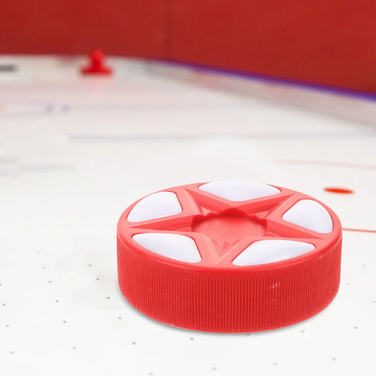 Inline Hockey Puck Red Standard Size Heavy Ball for Street Roller Field Hockey Training Practice High Visibility