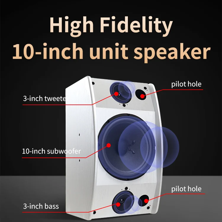 China Good Quality White Smart Home Theatre Amplifier Speakers Set For Karaoke TV Players
