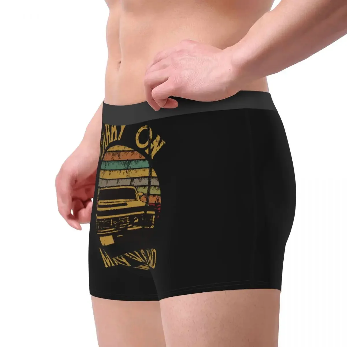 Hot Boxer Shorts Panties Briefs Man Supernatural Vintage Underwear Carry On My Wayward Son Dark Heather Soft Underpants