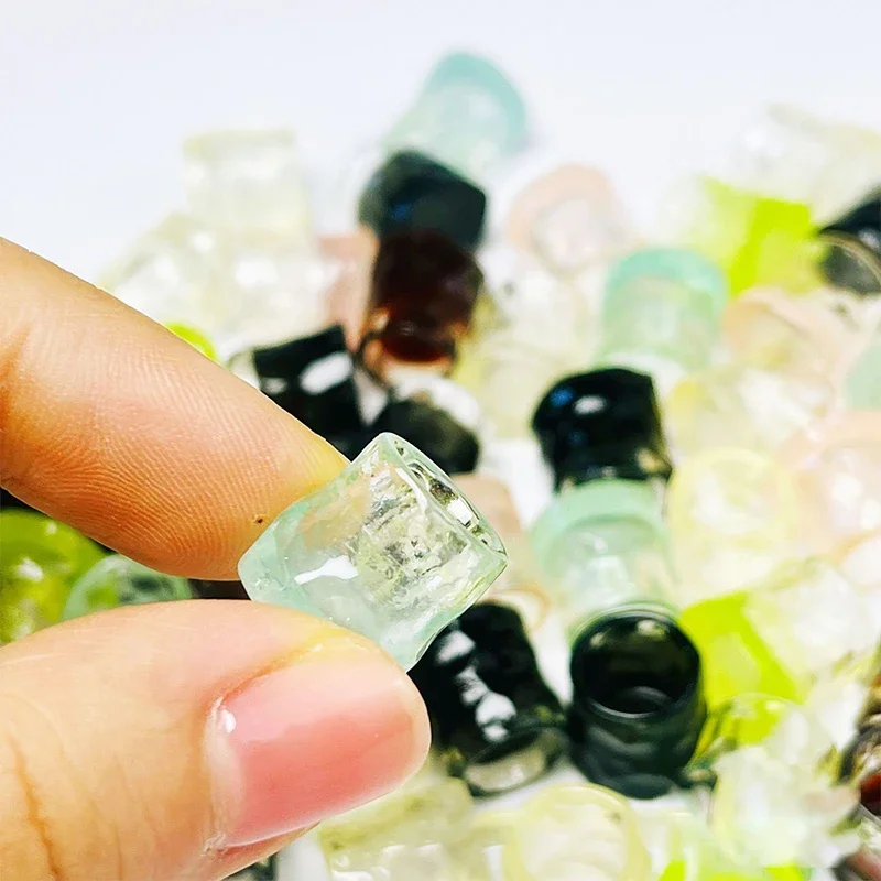 10PCS 인형 집 미니어처 액세서리 미니 수지 시뮬레이션 유리 컵 모델 장난감 인형 집 장식