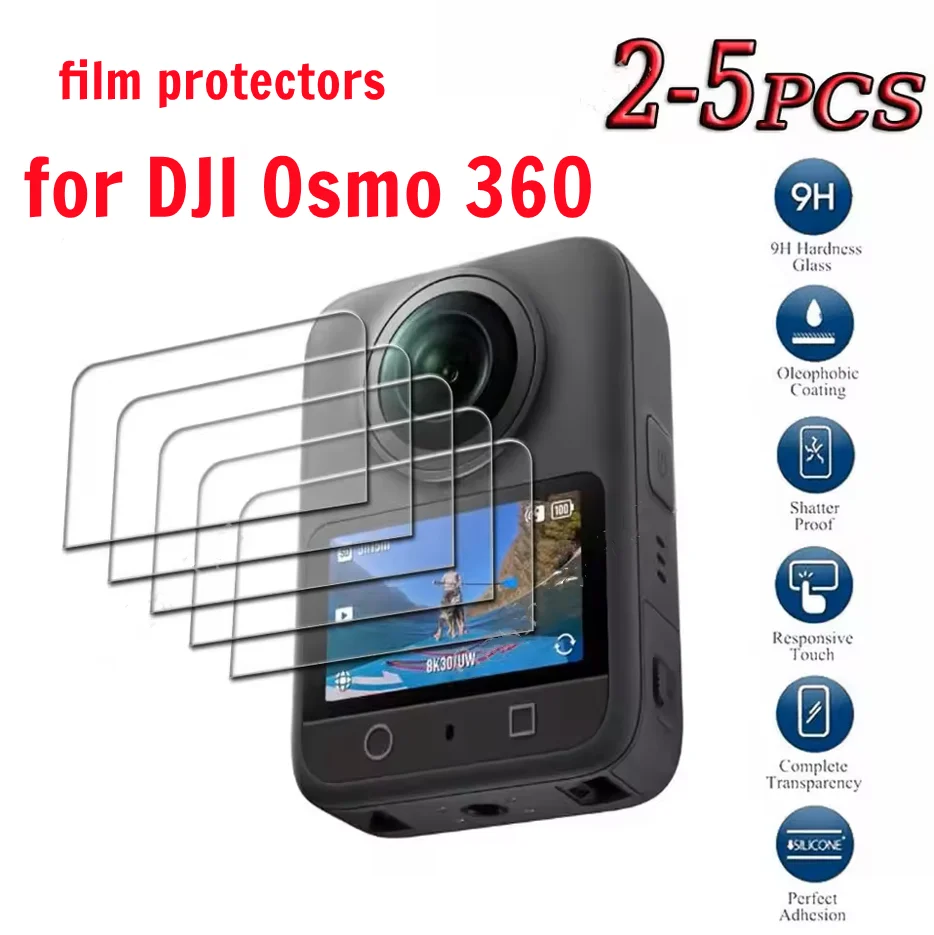 

For DJI Osmo 360 2-5 Pack PHOTO Screen Protector Camera Accessories,Ultra HD Tempered Glass Film for Osmo 360 Camera Anti-Screen