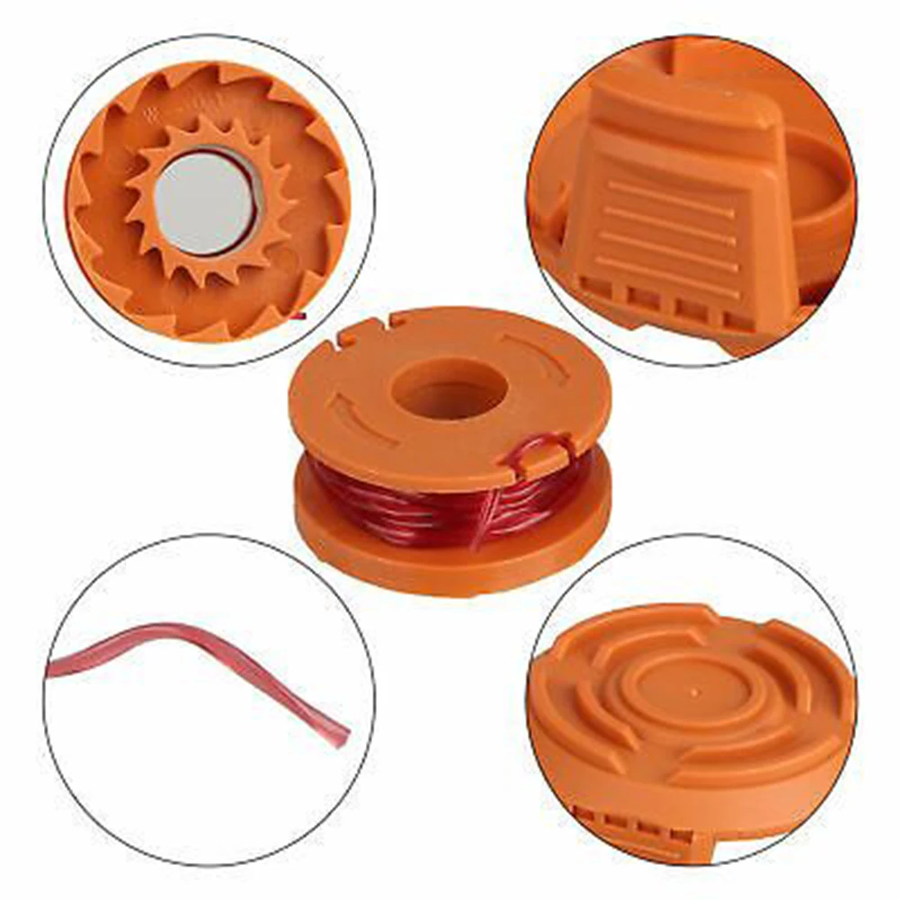6 шт., набор крышек для катушек триммера WORX, для косилки WA0010, шпуля WA6531, крышка лески WG160.3, WG160.4, WG180, WG150, запчасти для электроинструмента