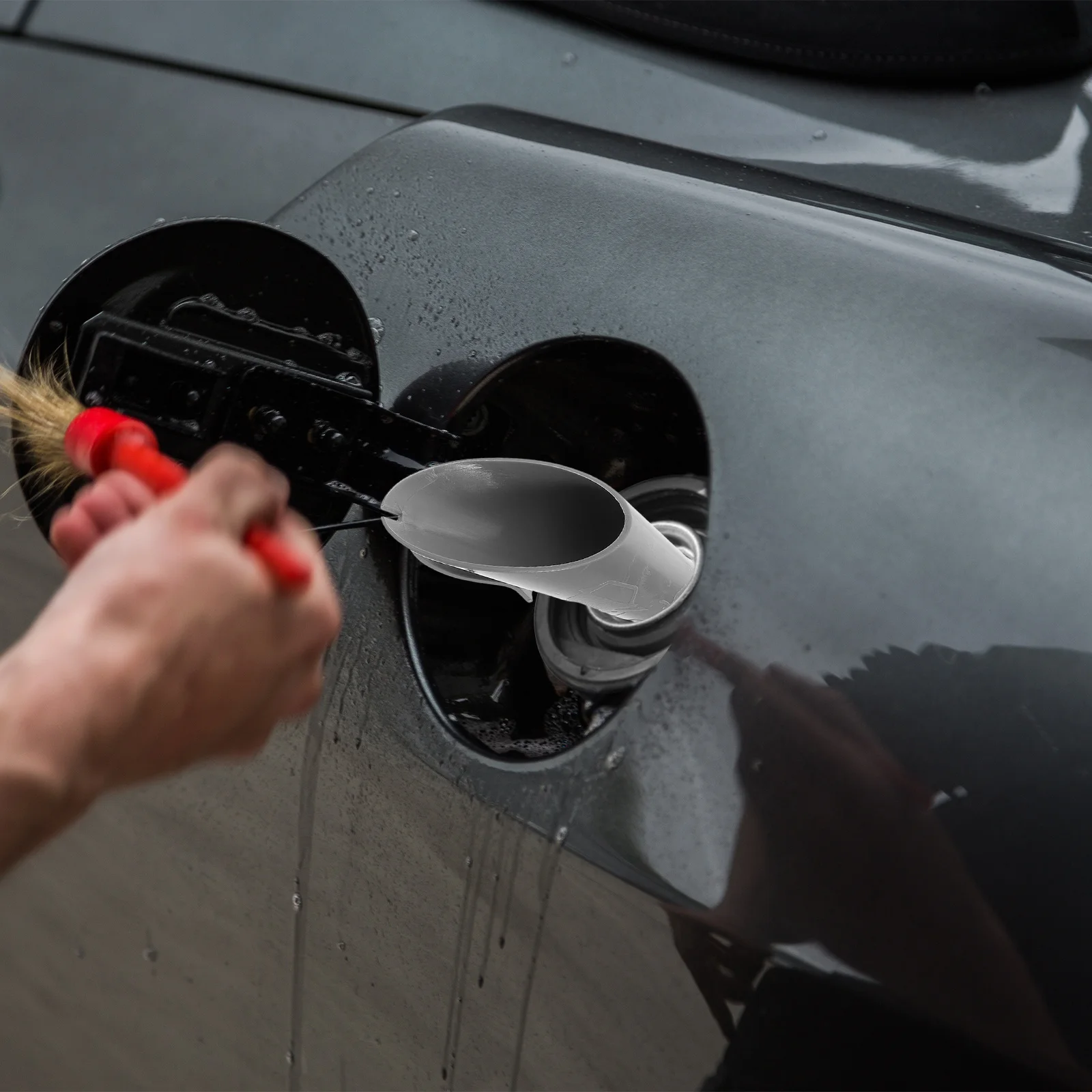 

Plastic Fuel Funnel for Cars - Universal Auto Refueling Funnel with Wide Mouth for Gas Tank Filling and Oil Change Tools