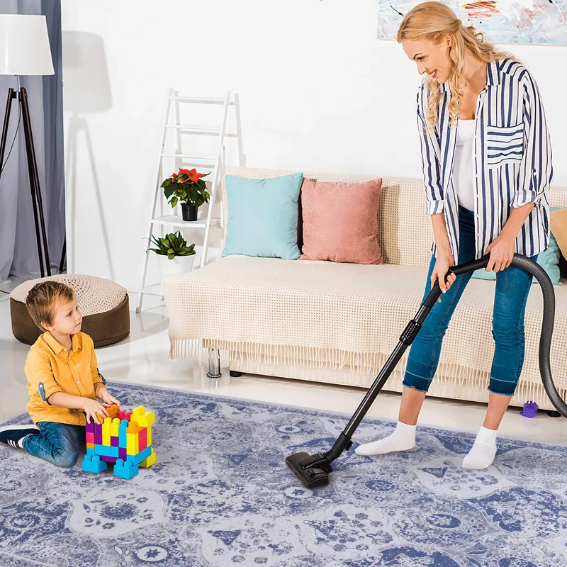 Коврики для спальни LOOM & LUXE 8x10, моющийся коврик, низкий ворс, нескользящие, не линяющие, складные, удобные для детей и домашних животных - коврики для площади f