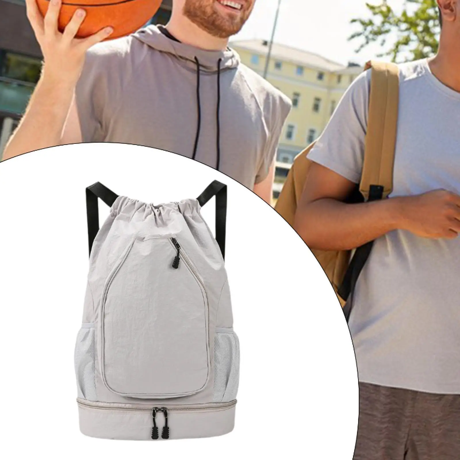 Tennis Backpack Sports Bag Daypack Decorative Lightweight Portable Holder Versatile Badminton Racket Bag for Outdoor Gym Men