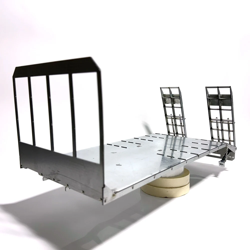 

Metal Model Car Trailer Modification for 1/14 Tamiya RC Dump Truck SCANIA VOLVO750 Mercedes-Benz ACTROS 3363 MAN Toys Car Parts