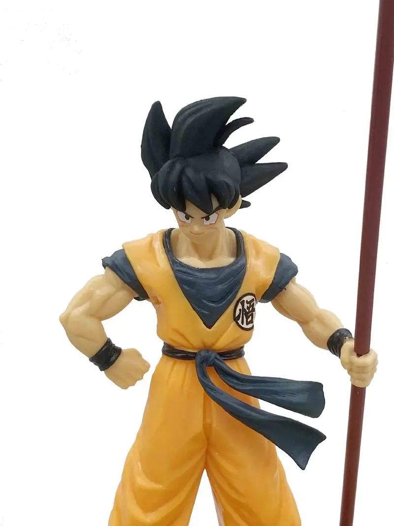 21Cm Dragon Ball Beeldje Stick Goku Super Saiyan Anime Model Beeldje Verzamelbaar En Cadeau Geven Beeldjes