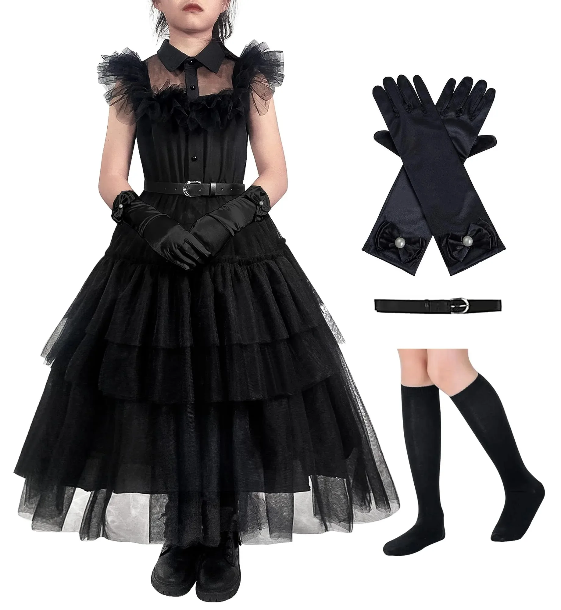 

От 3 до 12 лет Хэллоуин вечерние косплей фильм персонаж детское платье сценическое платье принцессы для девочек