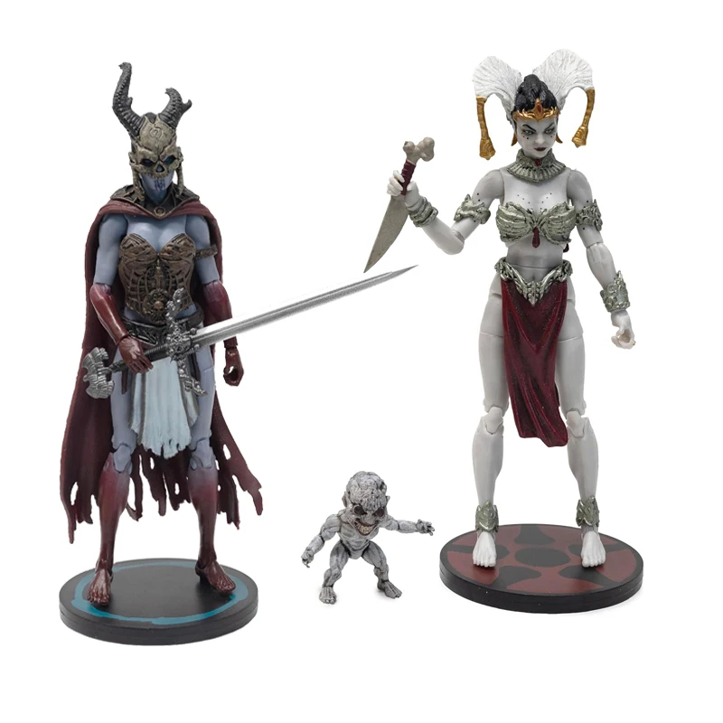 

Boss Fight Toys Queen of The Dead/Valkyrie of the Dea 4-дюймовая фигурка 1:18 Court of The Dead Gethsemoni Модель куклы Рисунок