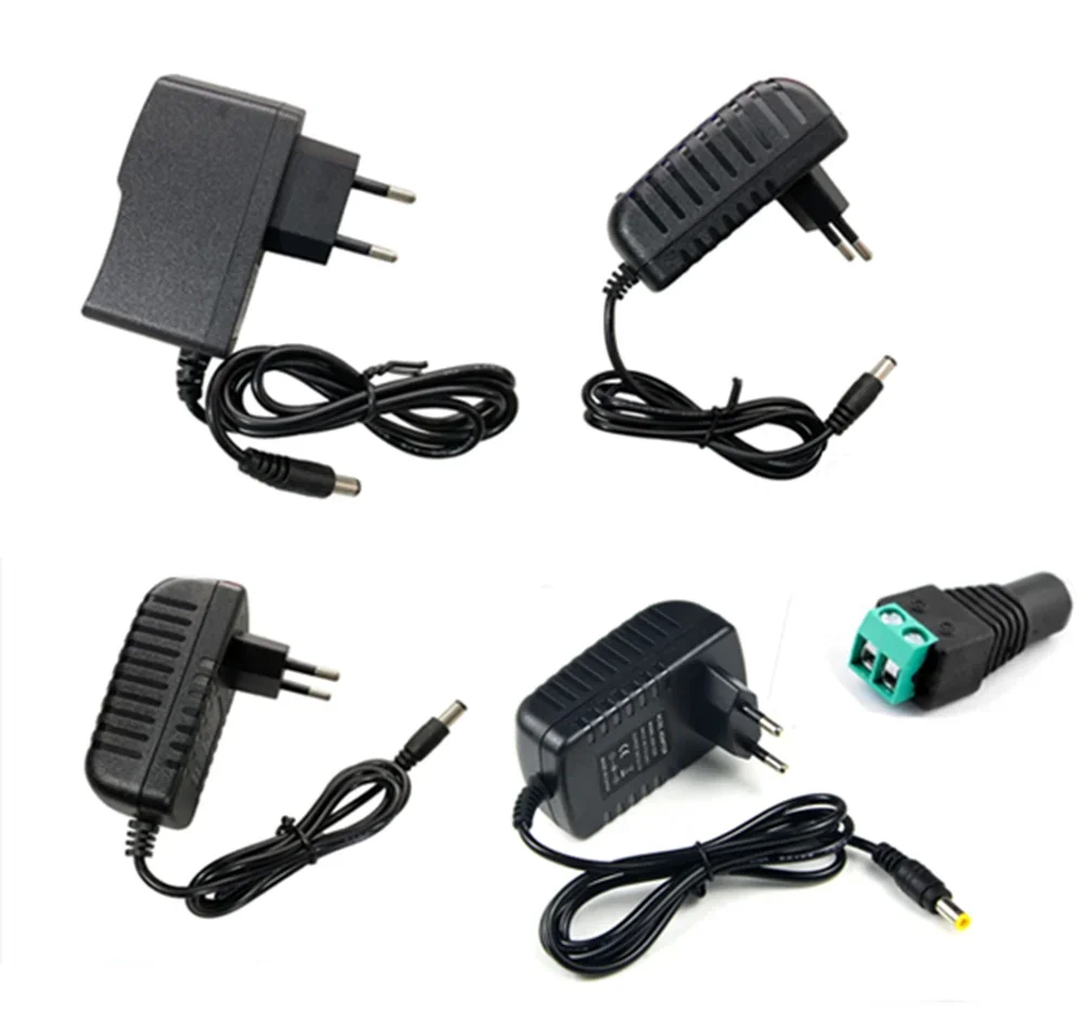 New Power charger adapter DC 5V 9V 12V 24V 1A 2A 3A Switch adapter DC 5 9 12 24V DC switch EU 220V to 12V Led lights