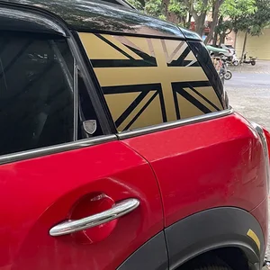 Vinylaufkleber für Autofenster, Aufkleber Union Jack für Mini Cooper R60 R56 F56 F55 F57 F60 F54 Dekoration Automatische Einstellung 8 Hauptverkaufs -Vinyl -Decke Mini Cooper - №6