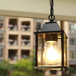 Mengjay Outdoor Waterproof Pendant Lights Retro Balcony Corridor Aisle Grape Frame Lamps Vintage Loft Restaurant Light Fixture