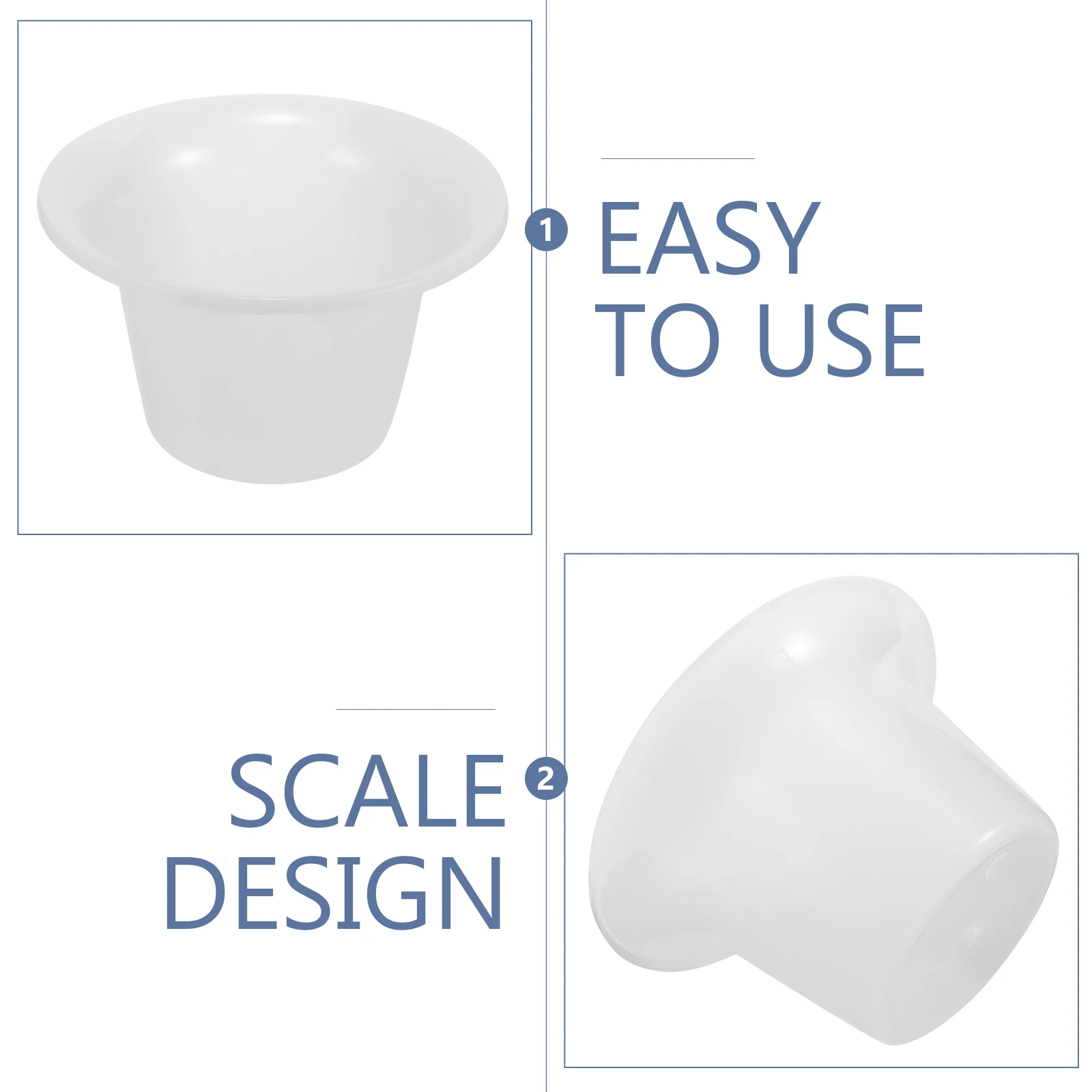 

5 Pcs Urine Pot Plastic Spittoon 1200ML Bedside Chamber Pot Plastics Urine Pots for Hospital Home Camping Easy Clean