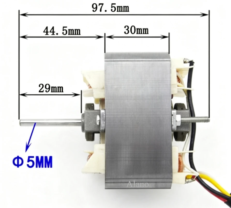 6825/6830/6840 220V Range Hood Motor Shaded Pole Motor Kitchen Exhaust Fan Blower Pure Copper Wire Three-speed