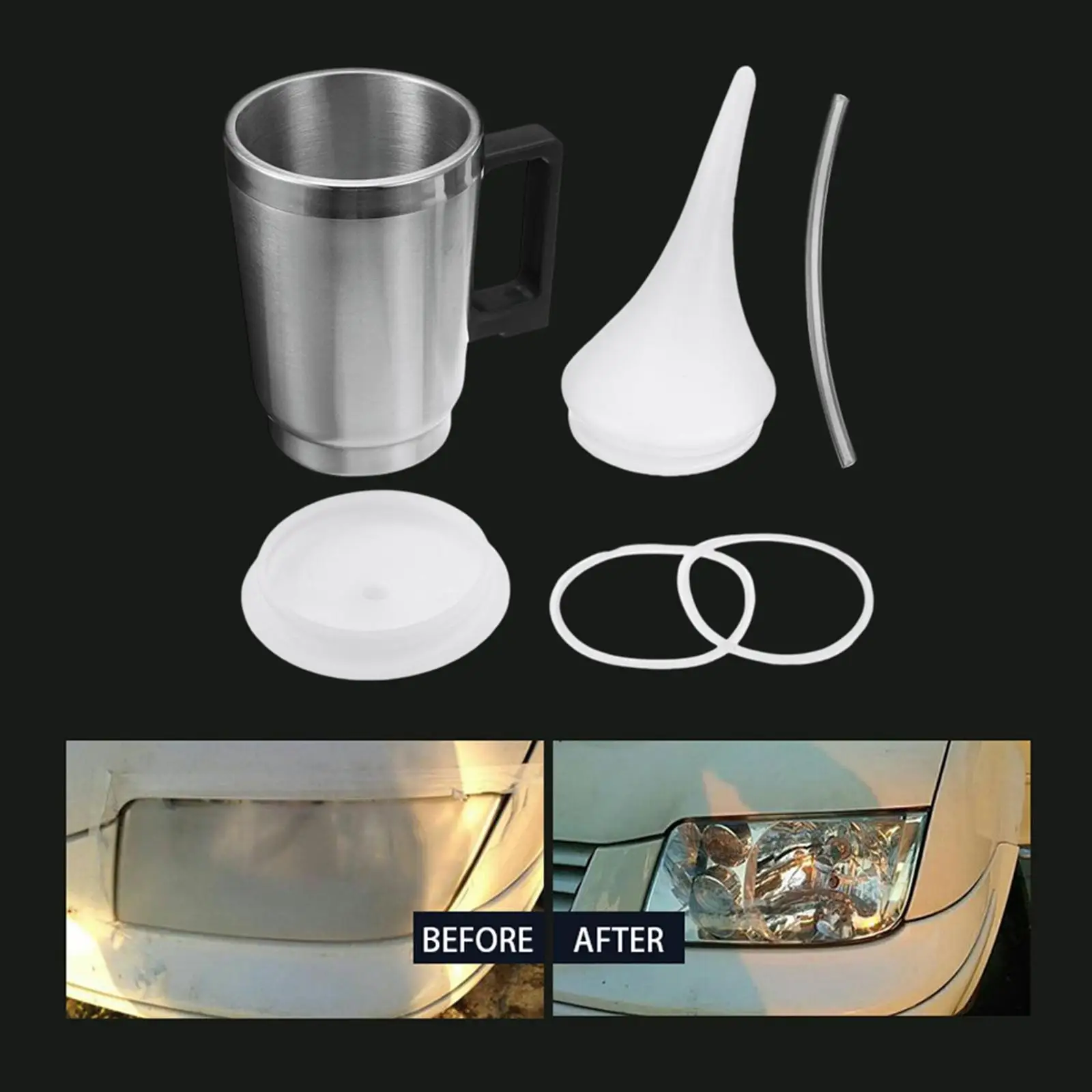 

Автомобильная фара из нержавеющей стали + пластика, прочный инструмент для ремонта, универсальная фара