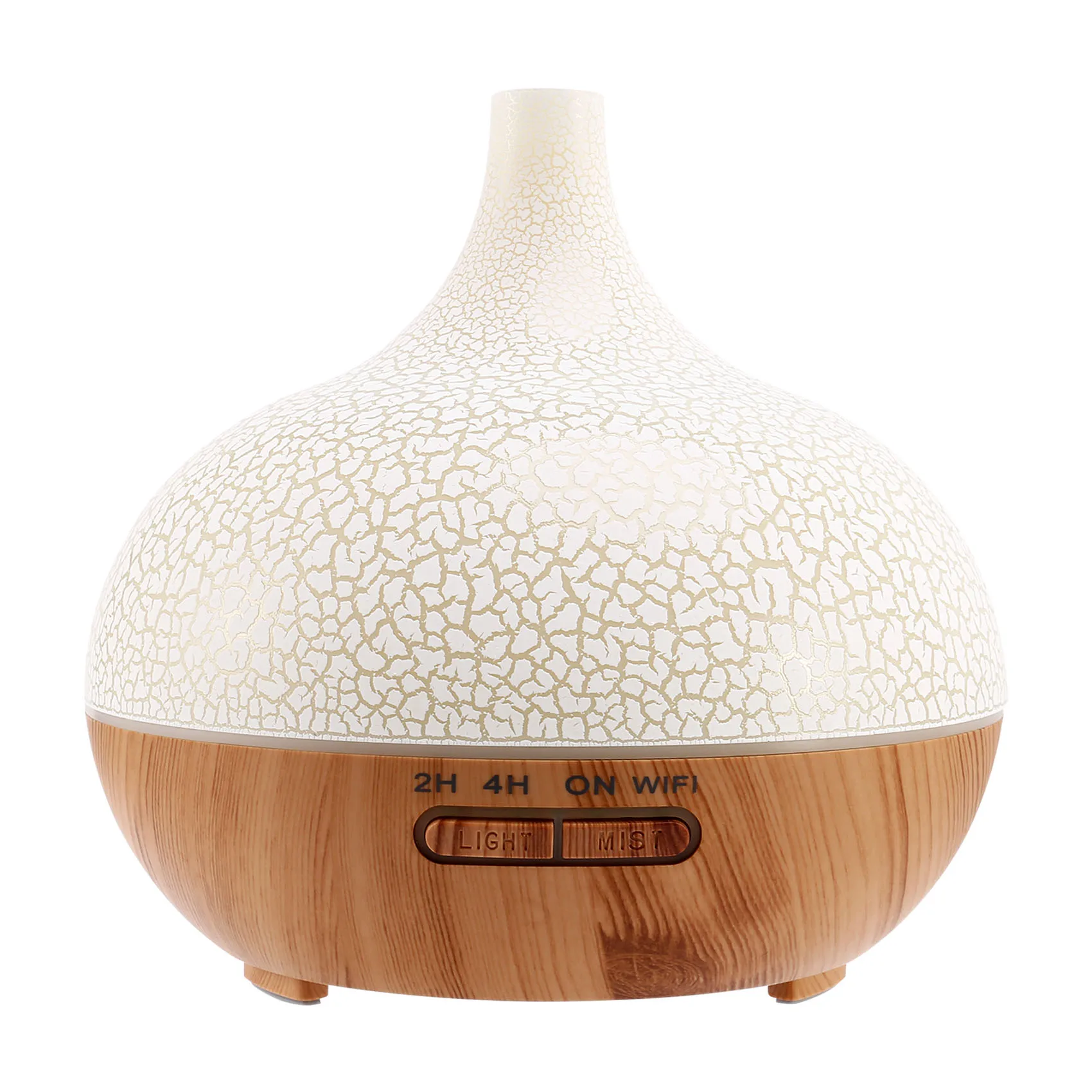 

Smart WiFi Essential Oil Diffuser Air Humidifier Works with Alexa Home EU Plug Light Wood