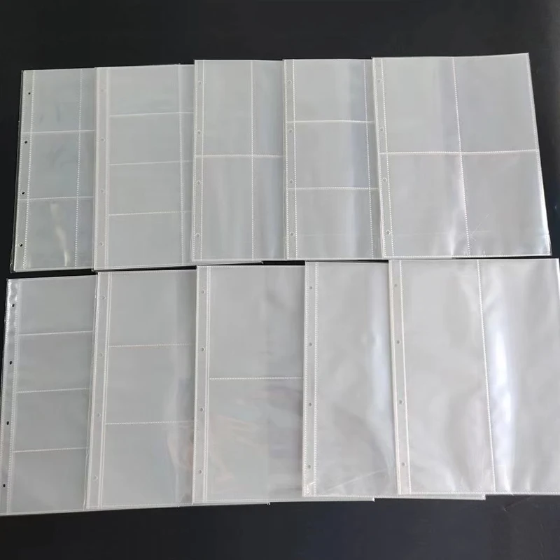 

10pcs/Lot Clear Plastic Punched Pockets Folders for A4 4 Holes Documents Sleeves Sheet Protectors Filing Office School Supplies