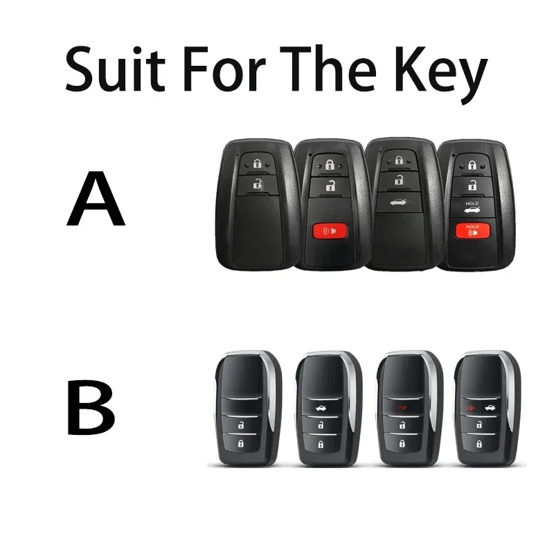 For Toyota AE86 Car Model for Toyota RAV4 Highland Coralla Hilux Fortuner Land Cruiser Camry Crown Smart Car Key Case Cover Fob