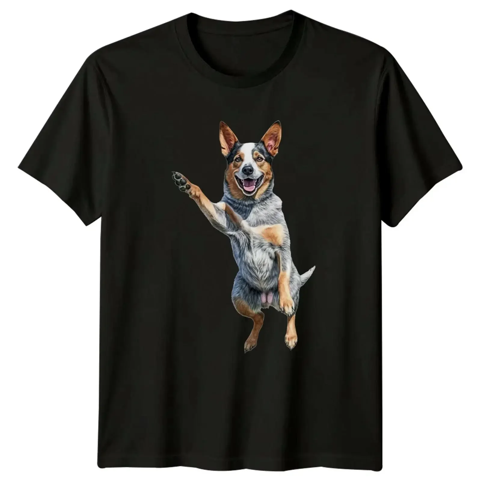 Australian Cattle Dog Blue Heeler Hunde Tiere Herren T Shirt Damen Grafik vintage Washed Versatile Breathable Unisex