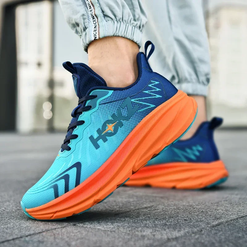 

Men Running Shoes Off-road Shoes Mesh Trainer Race Luxury shoes Cushioning Outdoor Breathable Sneakers Couple Non-Slip Fashion