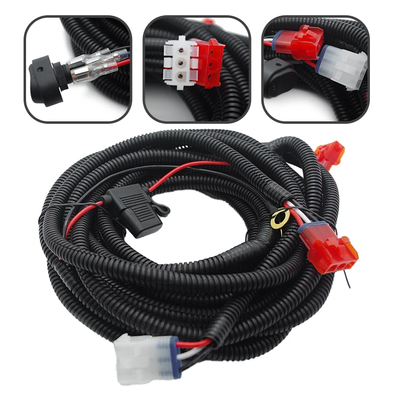 

Light Wiring Harness Plastic Fit For EZGO TXT Yamaha G29 G14 G16 G19 G22 EZGO RXV Black