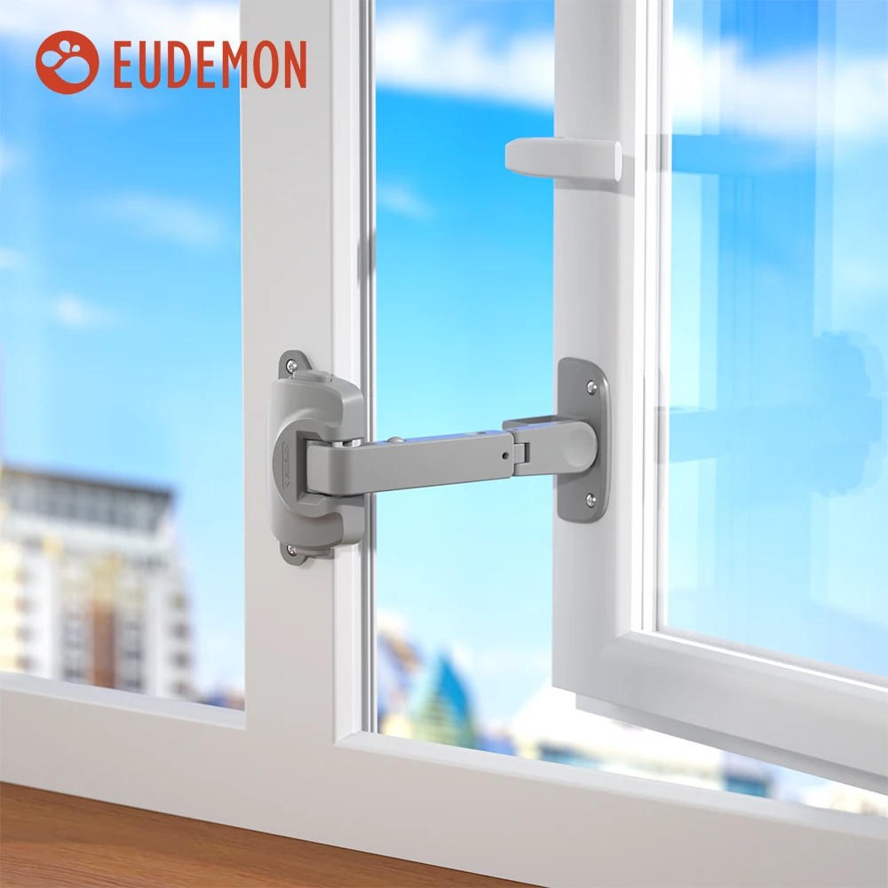 EUDEMON 1PC Baby Protection  Window Lock Child Safety Window Restrictor Adjustable Limiter