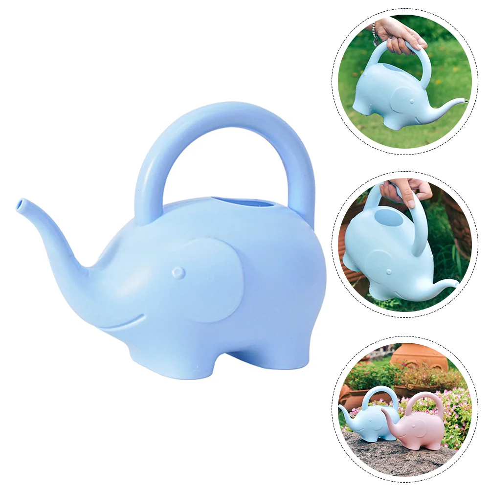 Elephant Watering Can Outdoor Small Lovely Kids Toys for Plants Pe Plastic Child Cartoon