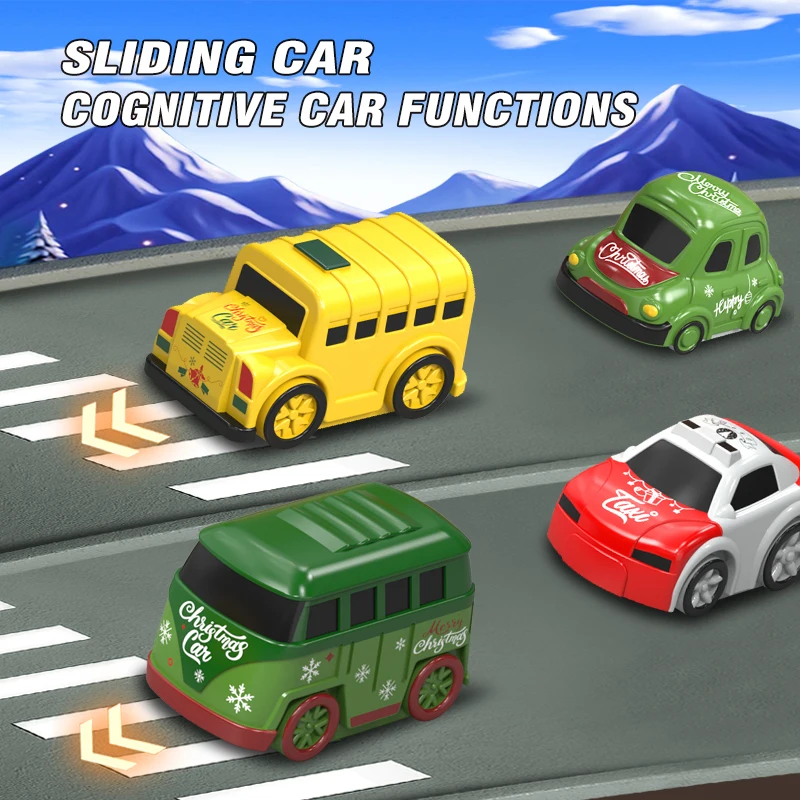 Kinderen Kerst Avontuur Racebaan Speelgoed Racing Rail Car Model Game Brain Mechanische Trein Kinderen Educatief Interactief Speelgoed